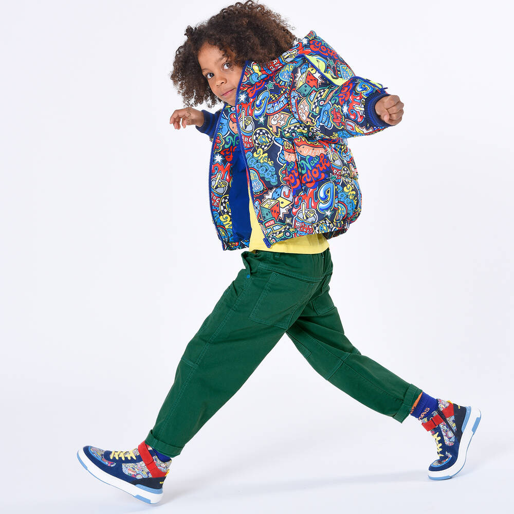 MARC JACOBS-Boys Green Cotton Cargo Trousers | Childrensalon Outlet