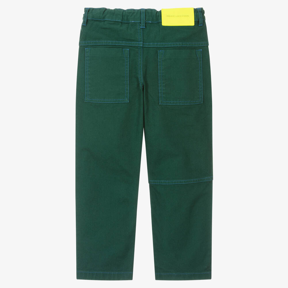 MARC JACOBS-Boys Green Cotton Cargo Trousers | Childrensalon Outlet