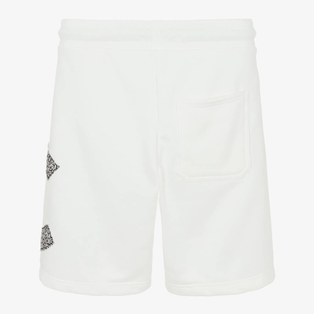 MARC JACOBS-Boys Ivory Logo Knit Shorts | Childrensalon Outlet