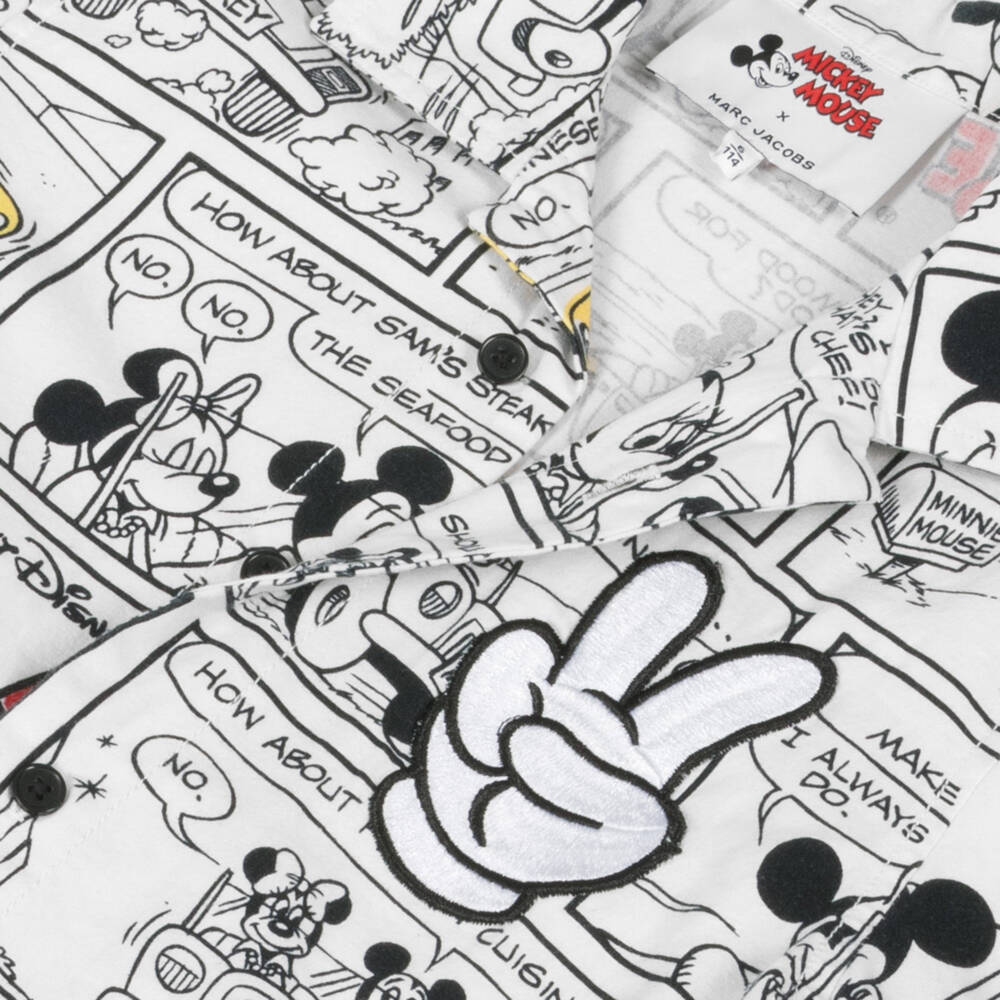 MARC JACOBS-Boys Ivory Mickey Mouse Tee | Childrensalon Outlet