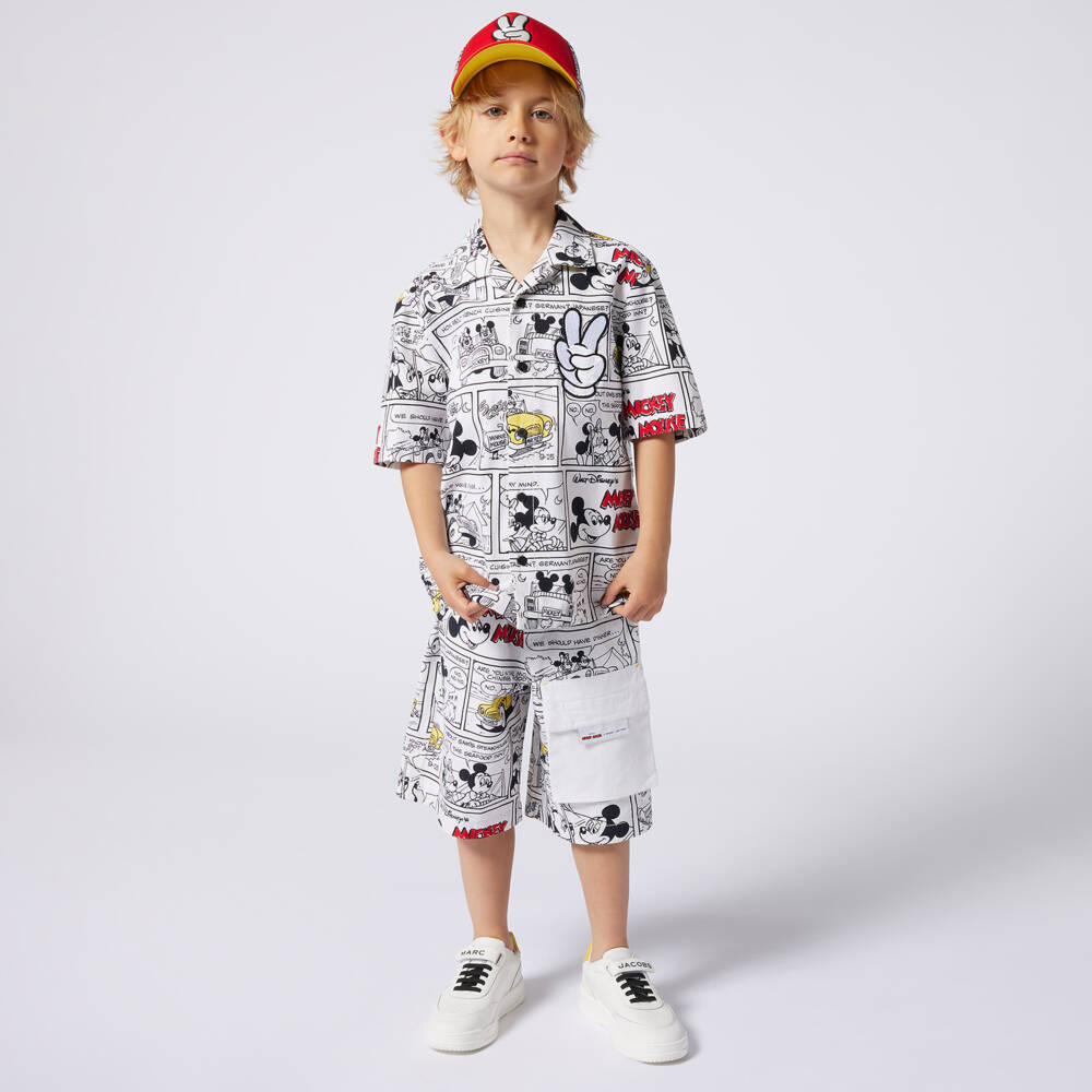 MARC JACOBS-Boys Ivory Mickey Mouse Tee | Childrensalon Outlet
