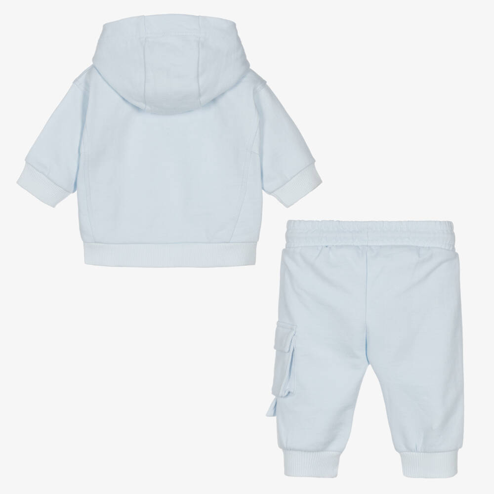 MARC JACOBS-بدلة رياضية قطن لون أزرق فاتح للمواليد | Childrensalon Outlet