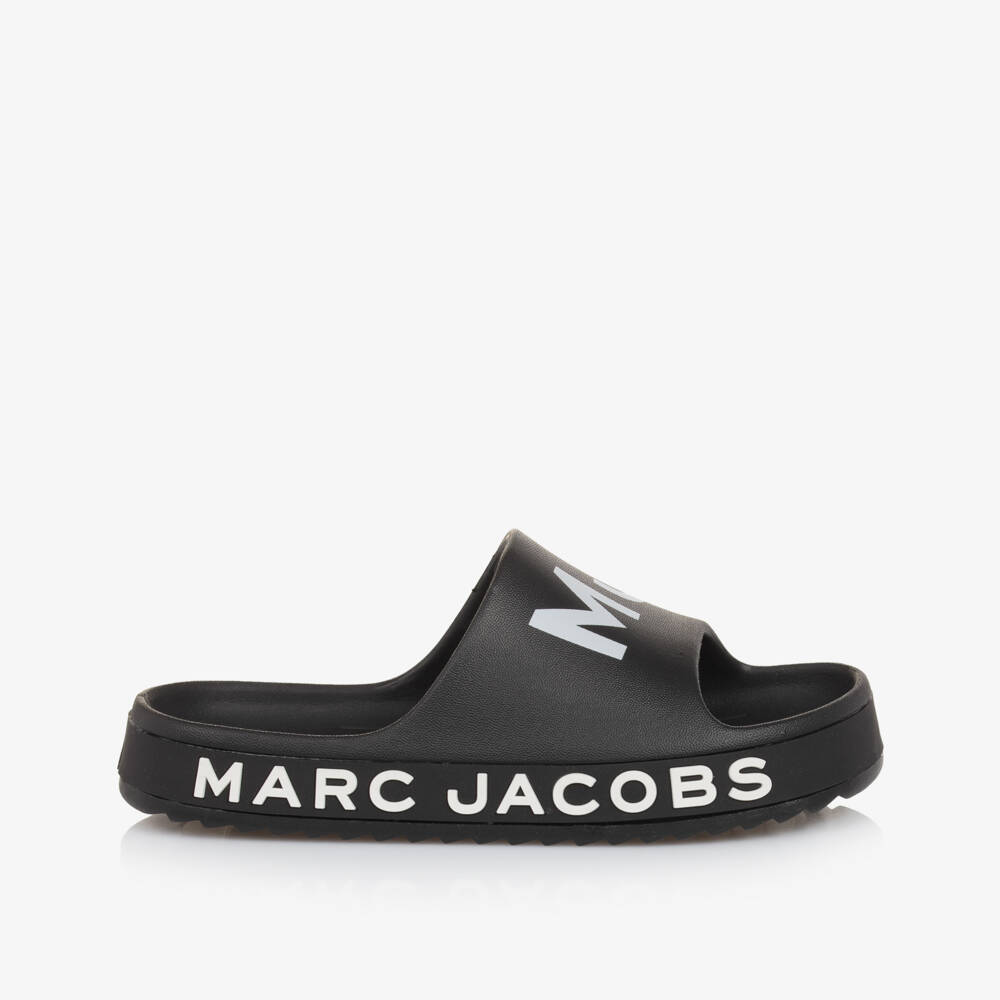 MARC JACOBS-صنادل فاخرة سوداء للأولاد | Childrensalon Outlet
