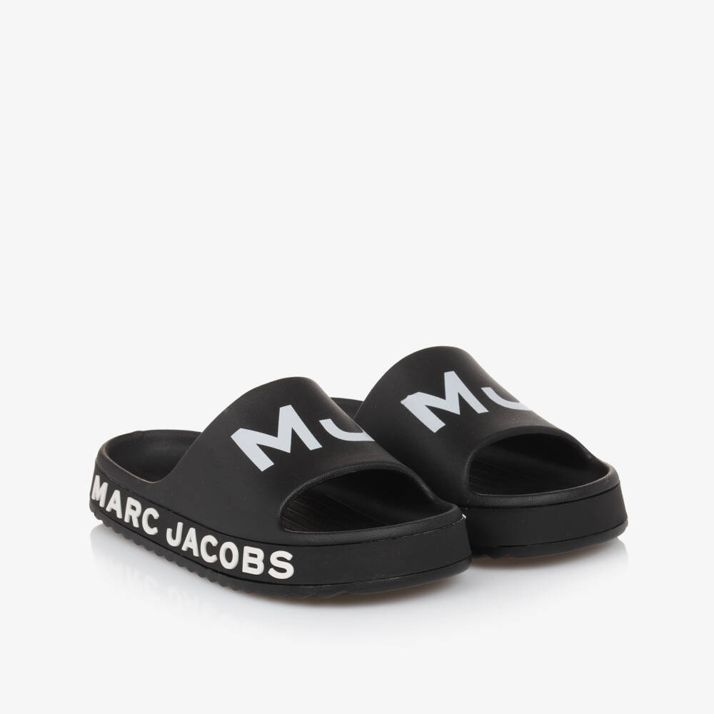 MARC JACOBS-Boys Luxe Ebony Pool Sandals | Childrensalon Outlet