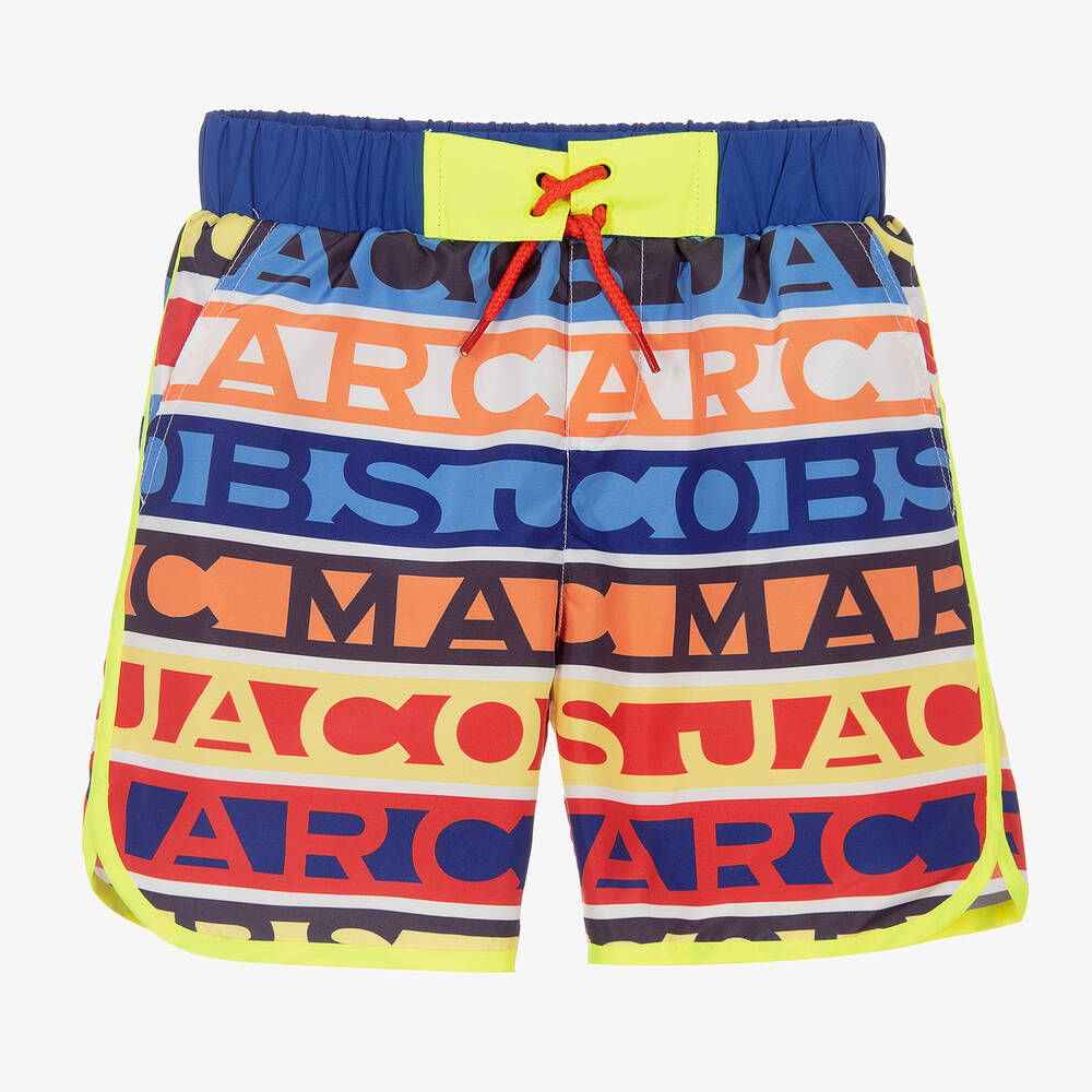 MARC JACOBS - Boys Multicolour Logo Swim Shorts | Childrensalon