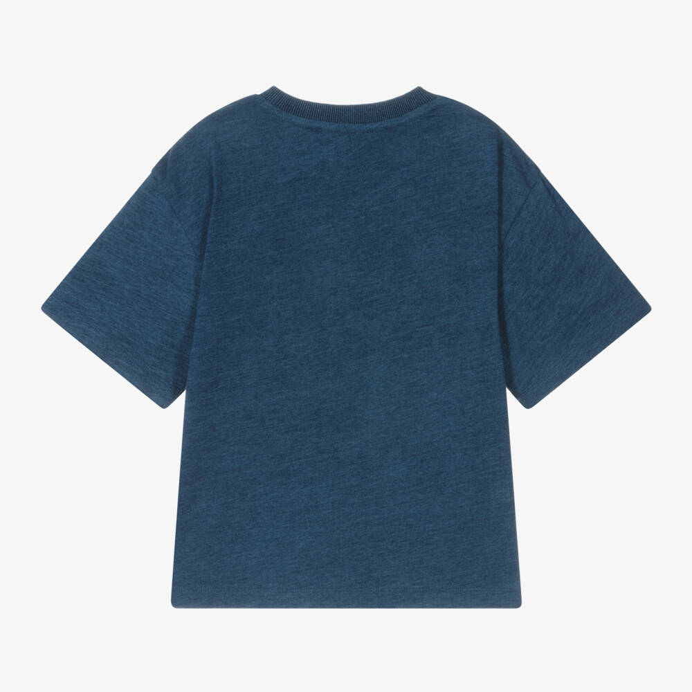 MARC JACOBS-Boys Navy Biker Belt Tee | Childrensalon Outlet