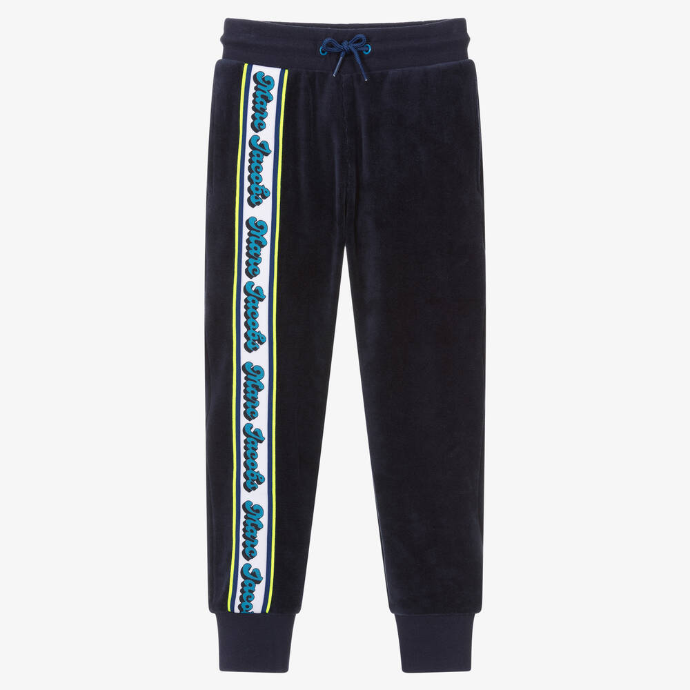 MARC JACOBS-Синие велюровые джоггеры для мальчиков | Childrensalon Outlet