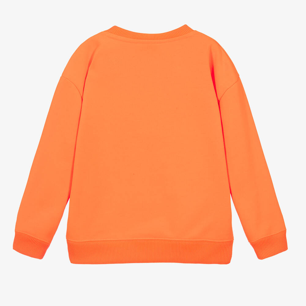 MARC JACOBS Boys Neon Orange Surfing Garfield Sweatshirt