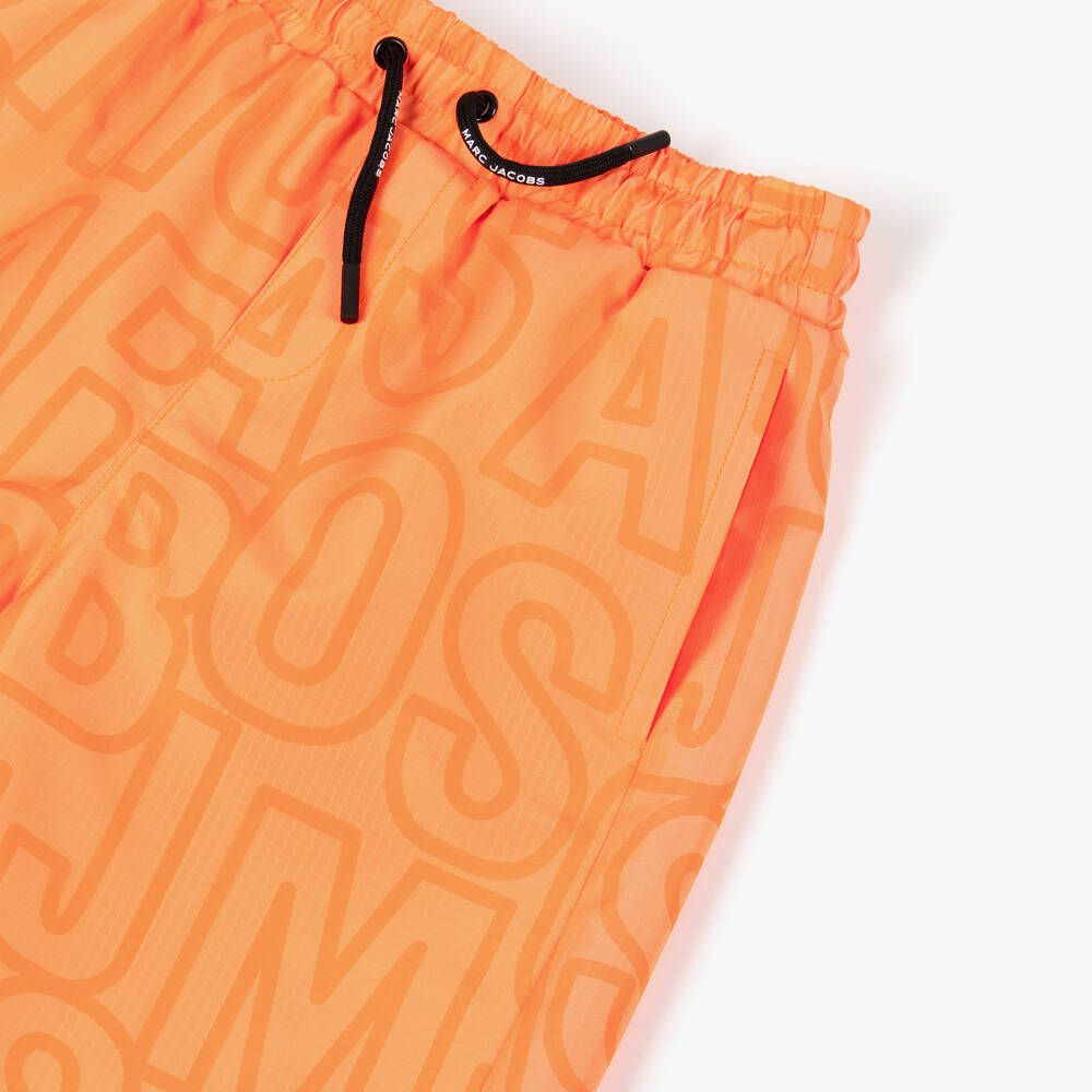 MARC JACOBS-Boys Orange Swim Shorts | Childrensalon Outlet