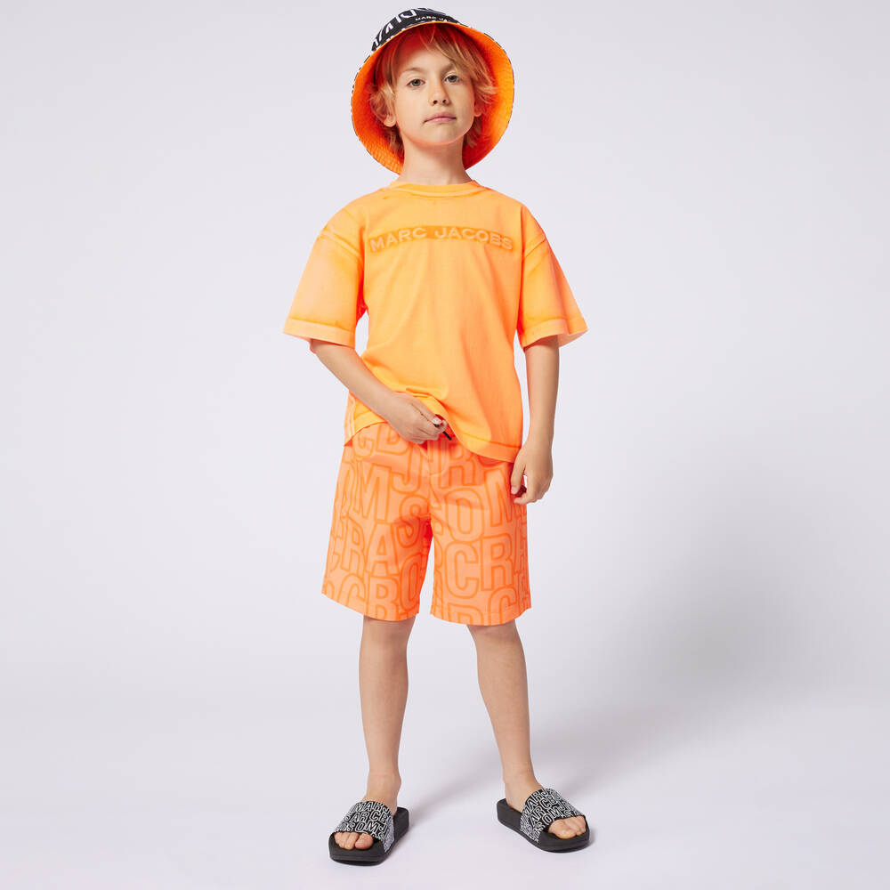 MARC JACOBS-Boys Orange Swim Shorts | Childrensalon Outlet