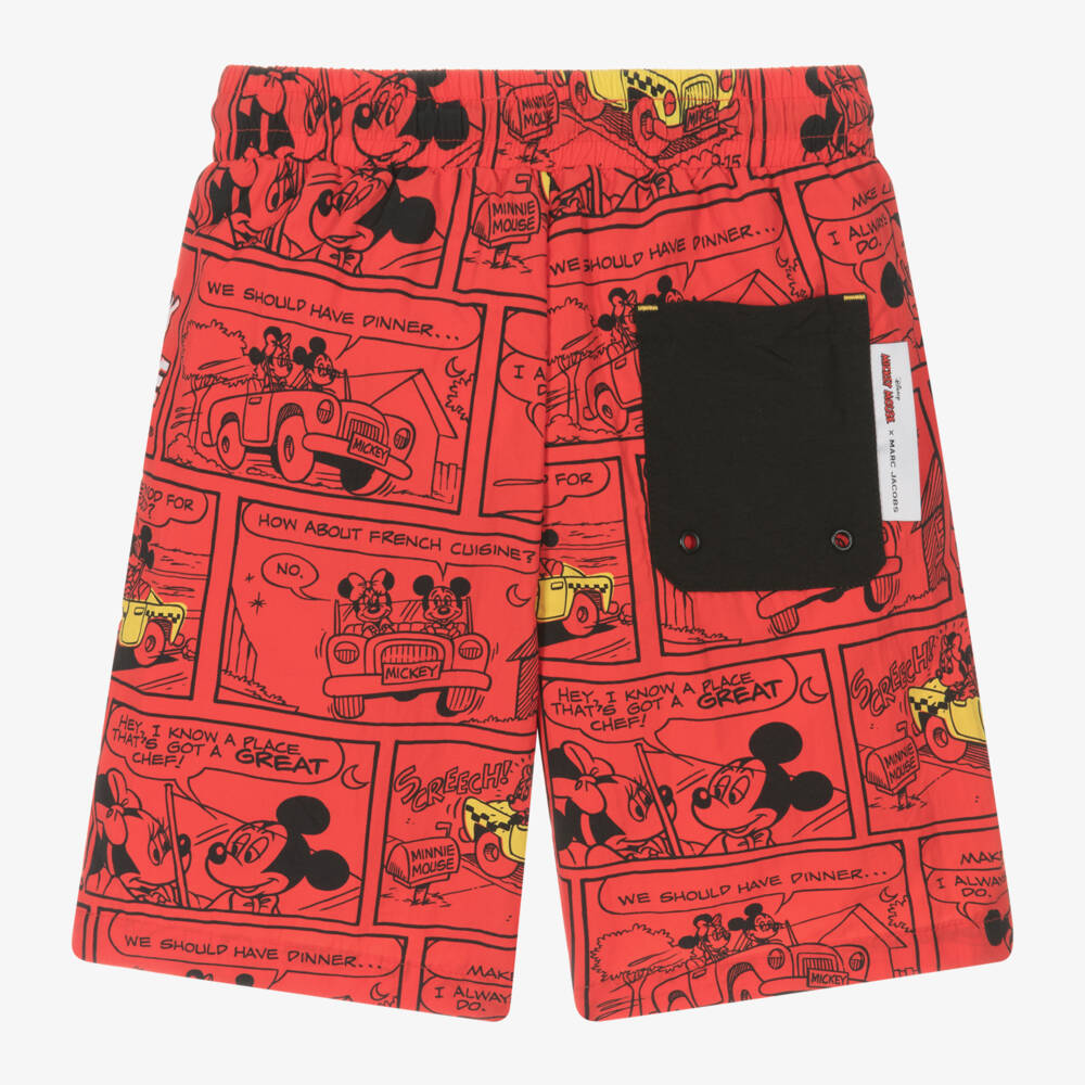 MARC JACOBS-Boys Red Disney Swim Shorts | Childrensalon Outlet