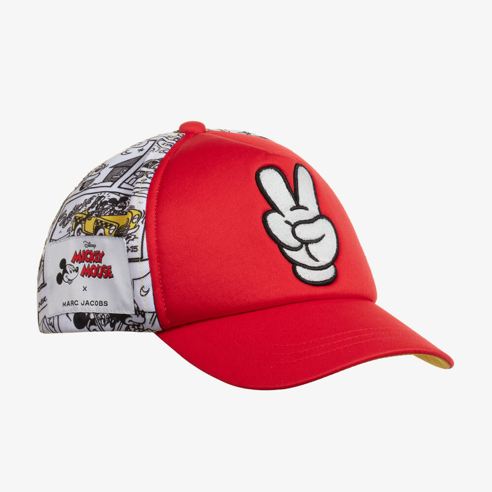 MARC JACOBS-Boys Red Mickey Adventure Cap | Childrensalon Outlet
