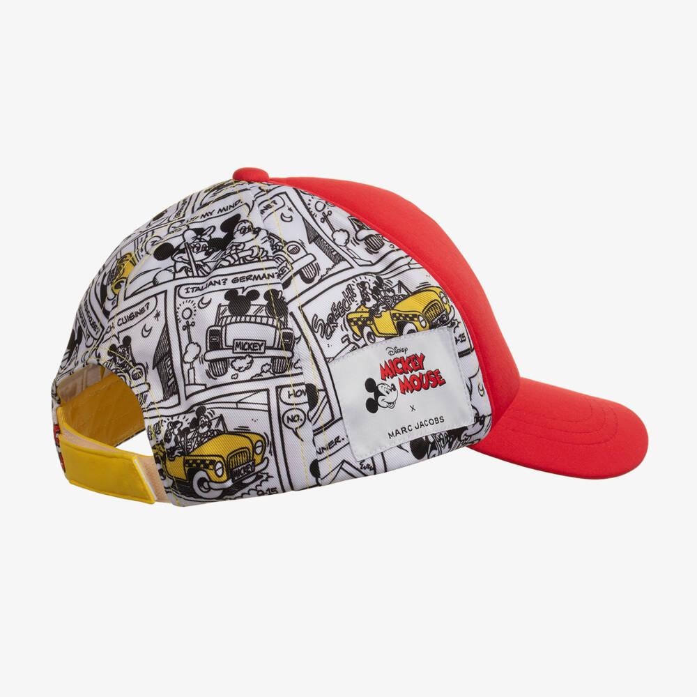 MARC JACOBS-Boys Red Mickey Adventure Cap | Childrensalon Outlet