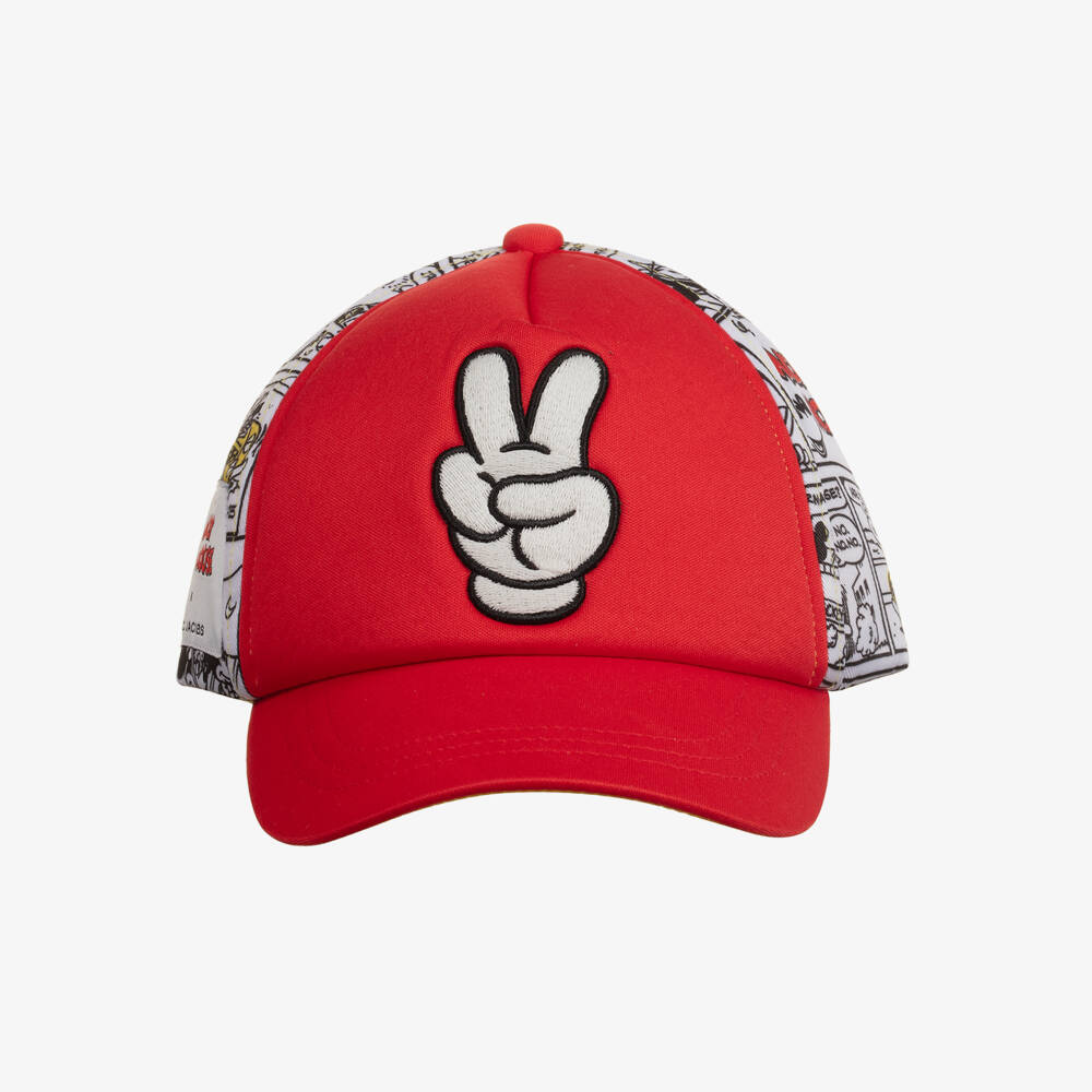 MARC JACOBS-Boys Red Mickey Adventure Cap | Childrensalon Outlet