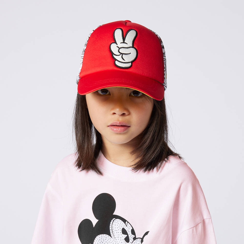 MARC JACOBS-Boys Red Mickey Adventure Cap | Childrensalon Outlet