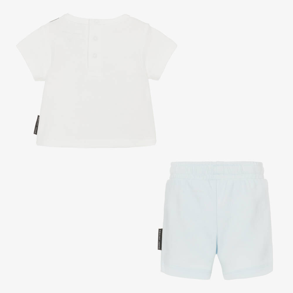 MARC JACOBS-Boys Sky-Toned Cotton Shorts Ensemble | Childrensalon Outlet