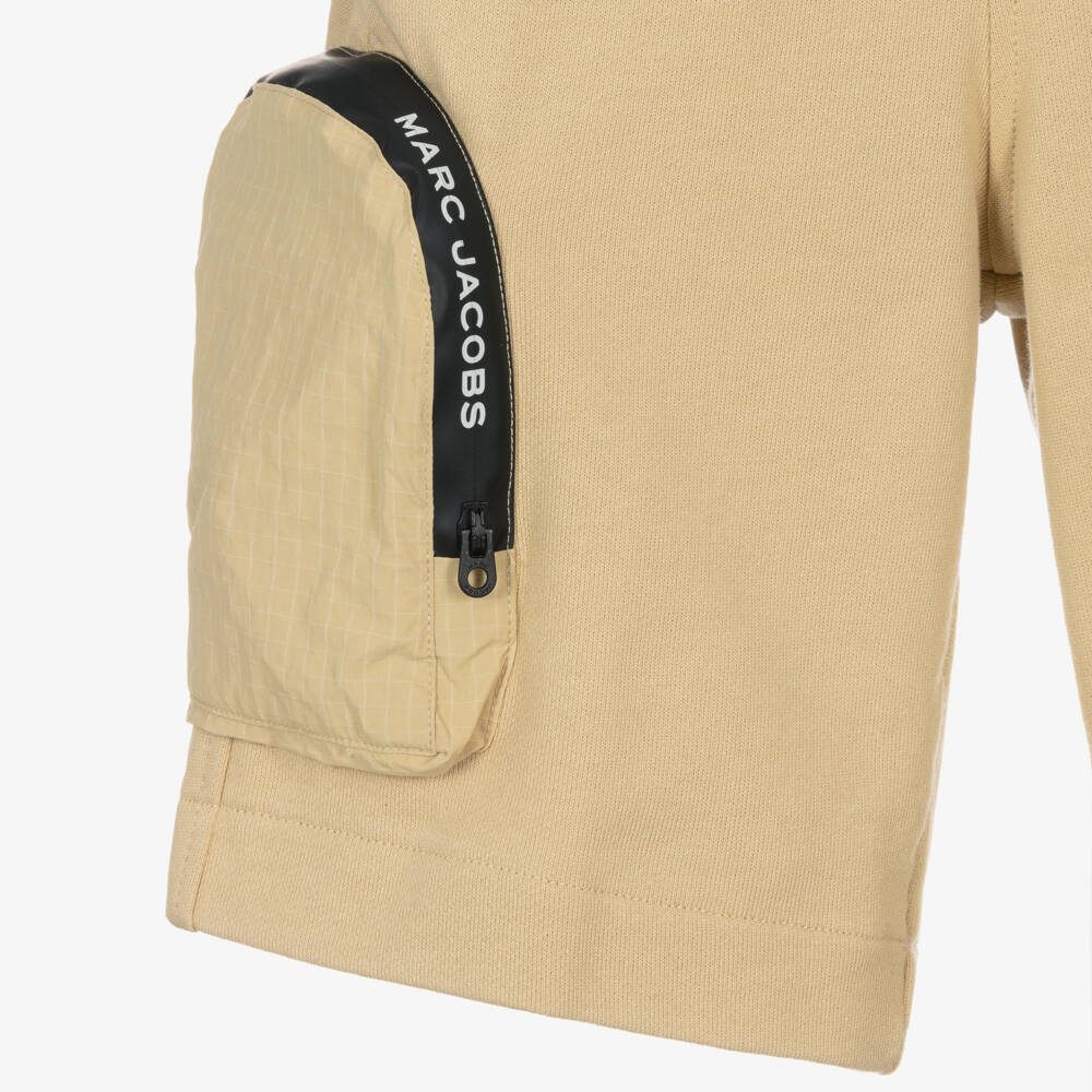 MARC JACOBS-Мягкие бежевые вязаные шорты для мальчиков | Childrensalon Outlet