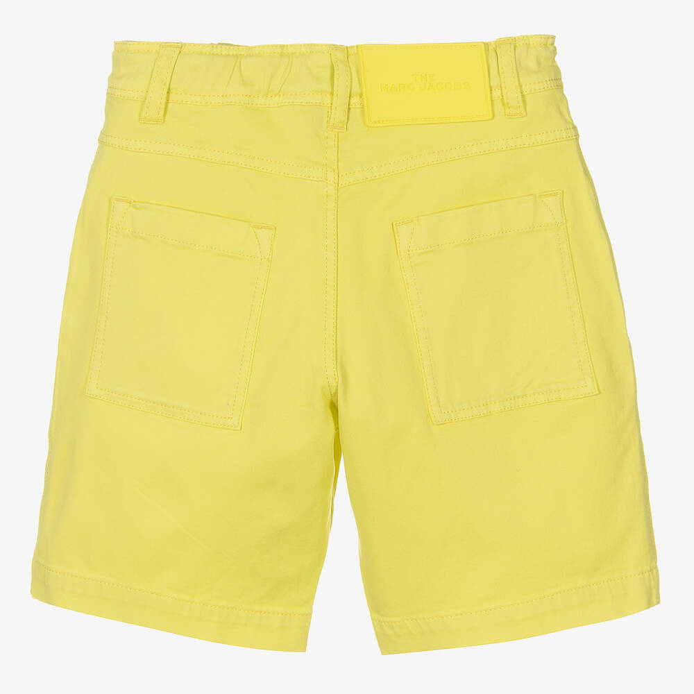 MARC JACOBS-Boys Yellow Cotton Shorts | Childrensalon Outlet