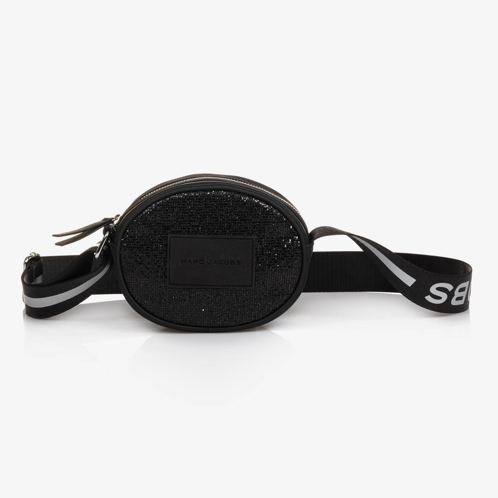 MARC JACOBS-Черная сумка для девочек со стразами (17см) | Childrensalon Outlet
