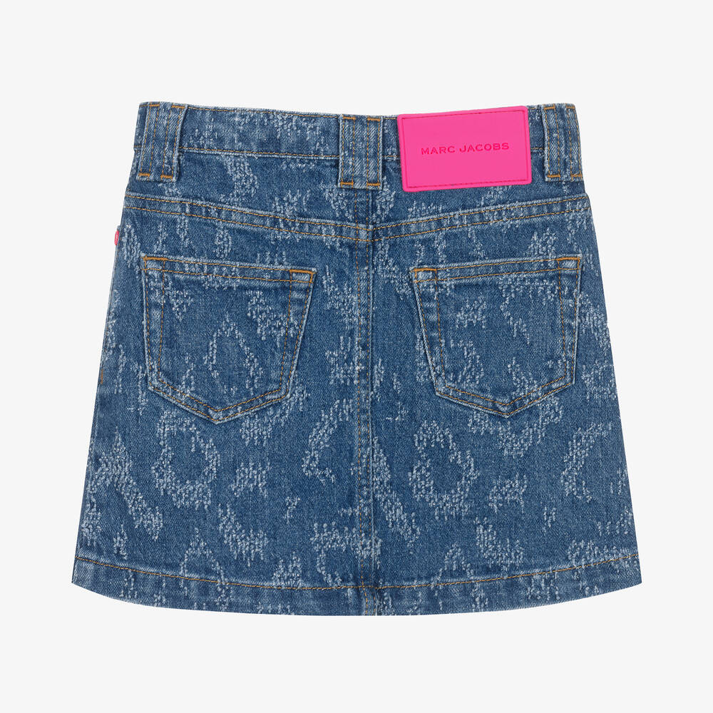 MARC JACOBS-تنورة قطن دنيم لون أزرق | Childrensalon Outlet