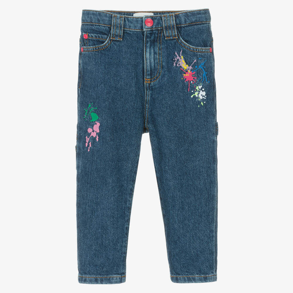 MARC JACOBS-Синие джинсы с вышивкой для девочек | Childrensalon Outlet