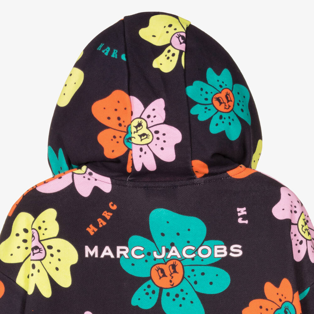 MARC JACOBS-Синий топ на молнии с цветами для девочек | Childrensalon Outlet