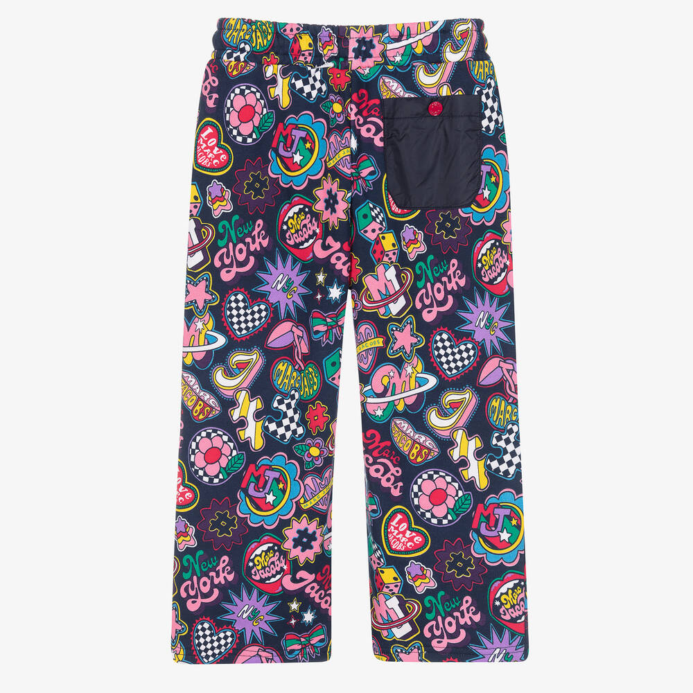 MARC JACOBS-Синие джоггеры-клеш для девочек | Childrensalon Outlet