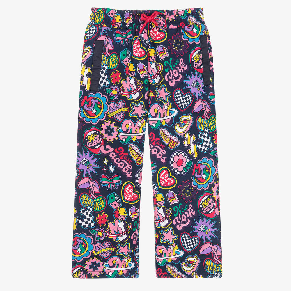 MARC JACOBS-جوغرز فلير قطن لون كحلي للبنات | Childrensalon Outlet