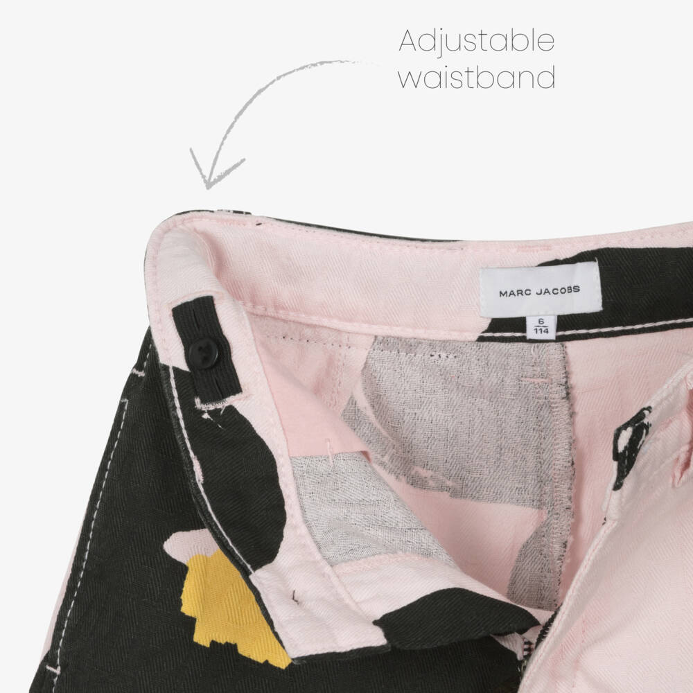 MARC JACOBS-شورت جاكار قطني وردي للبنات | Childrensalon Outlet