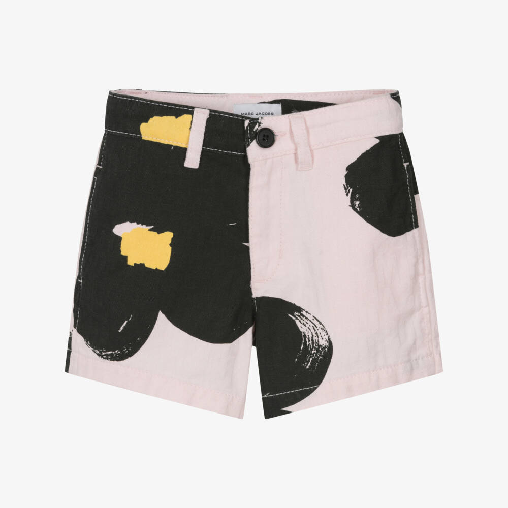 MARC JACOBS-Girls Blush Jacquard Cotton Shorts | Childrensalon Outlet