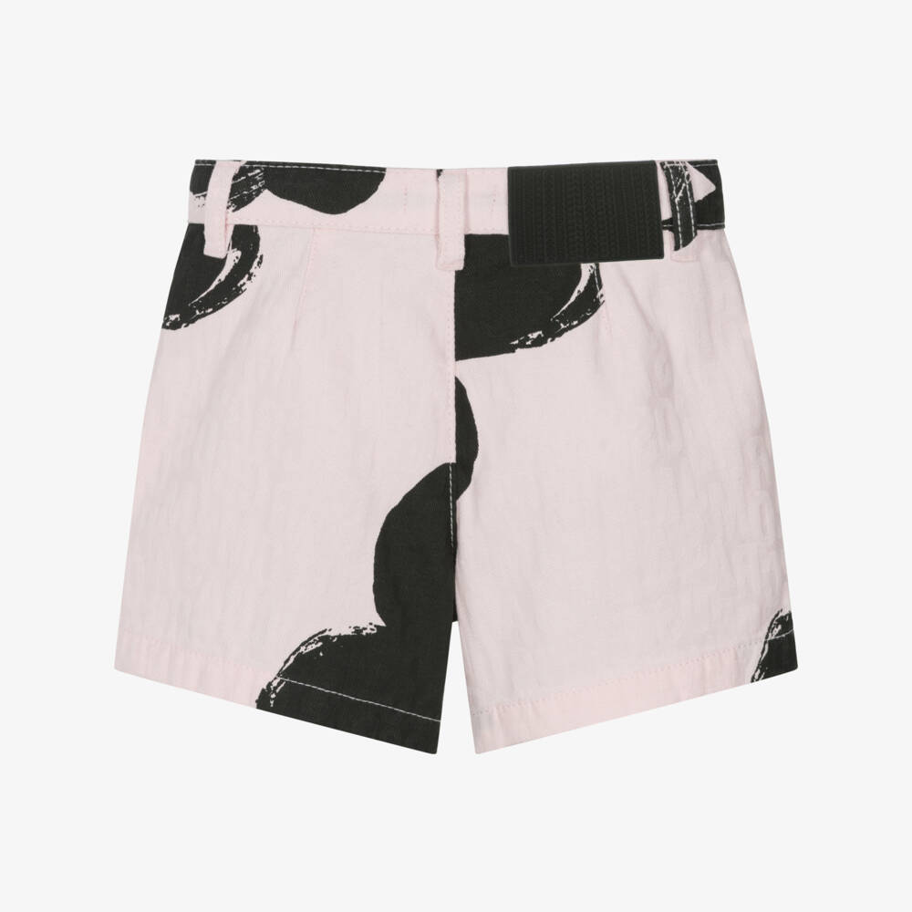 MARC JACOBS-شورت جاكار قطني وردي للبنات | Childrensalon Outlet