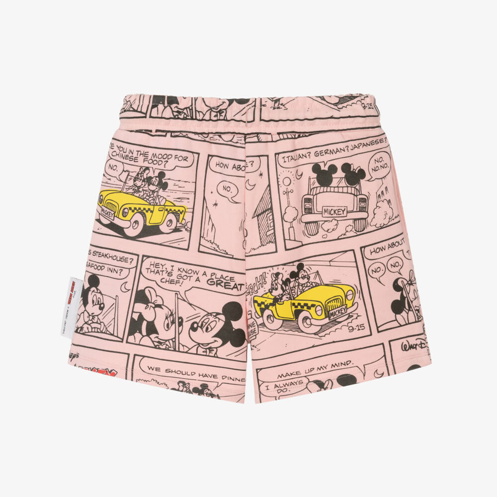 MARC JACOBS-Girls Cotton Cartoon Print Shorts | Childrensalon Outlet