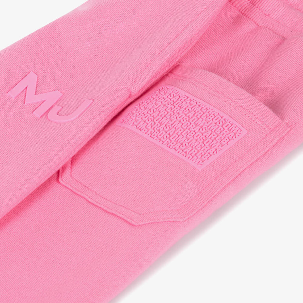 MARC JACOBS-Girls Cotton Pink Jogging Trousers | Childrensalon Outlet