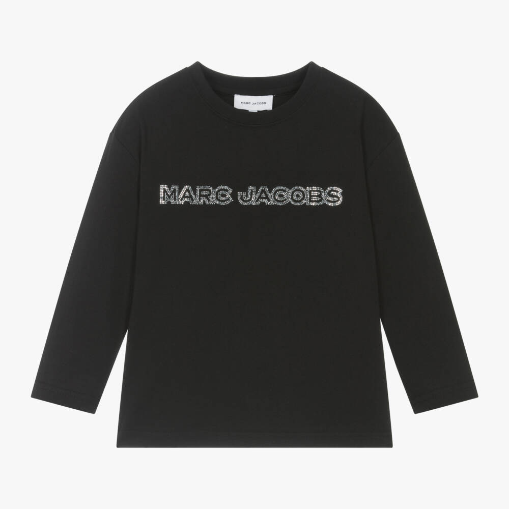 MARC JACOBS-Girls Cotton Rhinestone Top | Childrensalon Outlet