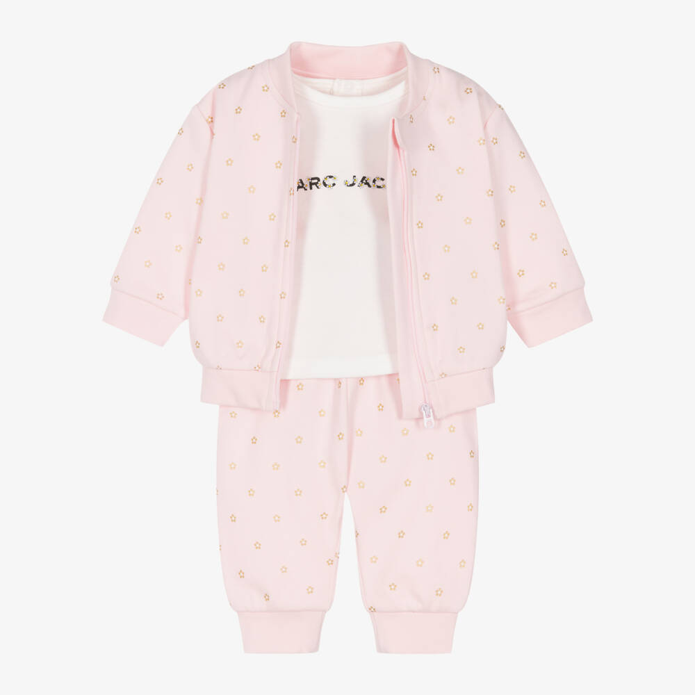 MARC JACOBS-Girls Delightful Pink Ensemble Set | Childrensalon Outlet