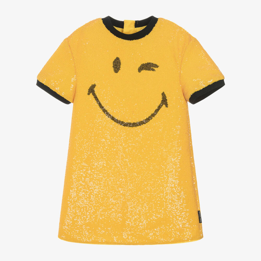 MARC JACOBS-فستان بترتر لون أصفر للبنات | Childrensalon Outlet