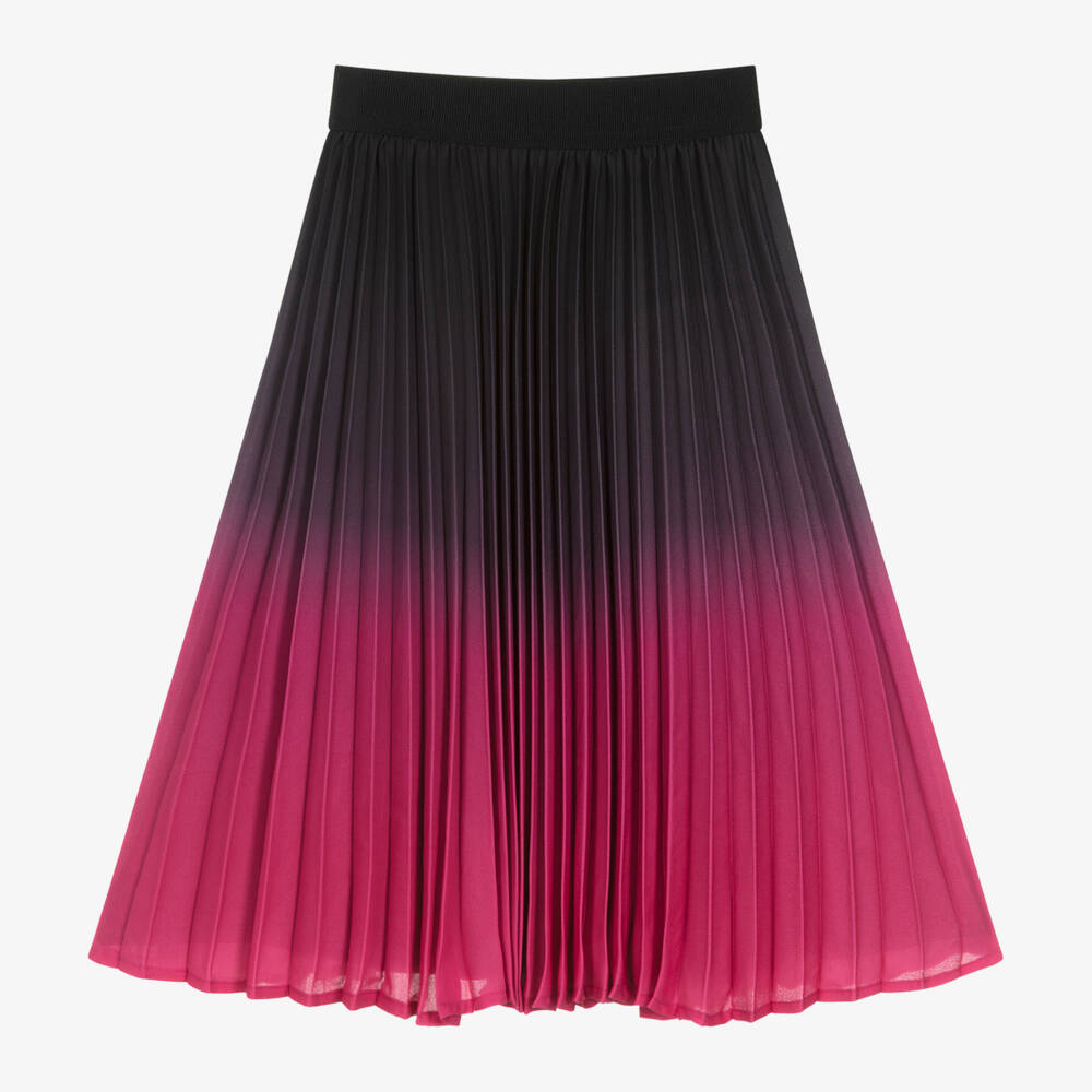 MARC JACOBS-Girls Gradient Black & Pink Skirt | Childrensalon Outlet