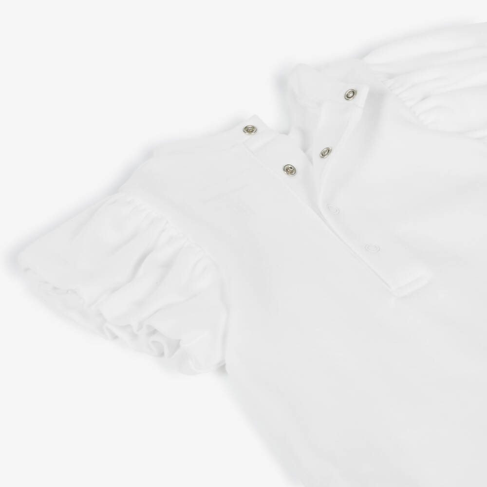 MARC JACOBS-Girls Ivory Cotton Bag Illustration Dress | Childrensalon Outlet