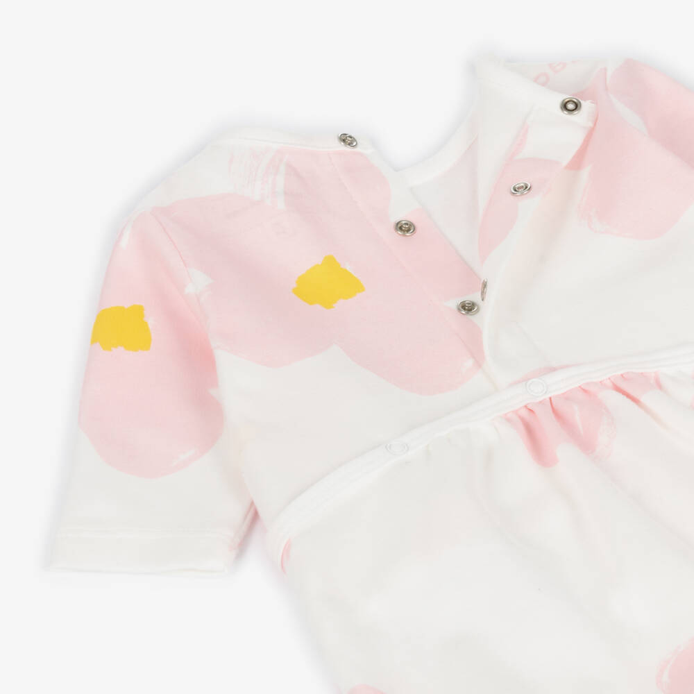 MARC JACOBS-Girls Ivory & Rose Cotton Sleepwear Set | Childrensalon Outlet