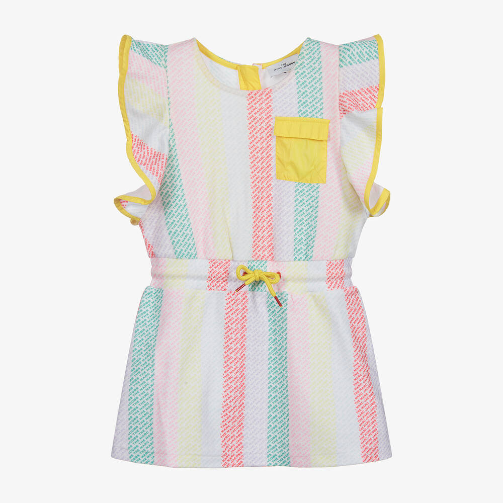 MARC JACOBS-فستان قصير بولي بطبعة ملونة | Childrensalon Outlet