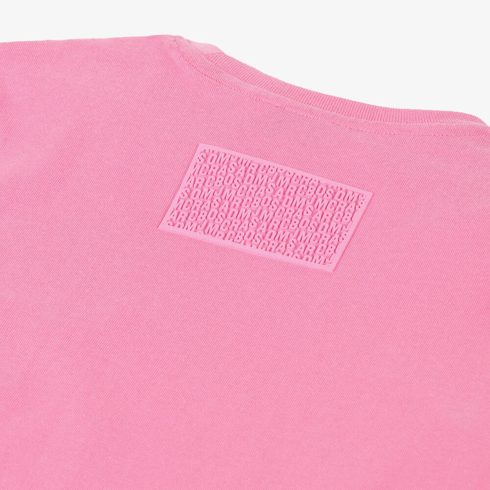 MARC JACOBS-توب قطن لون وردي للبنات | Childrensalon Outlet