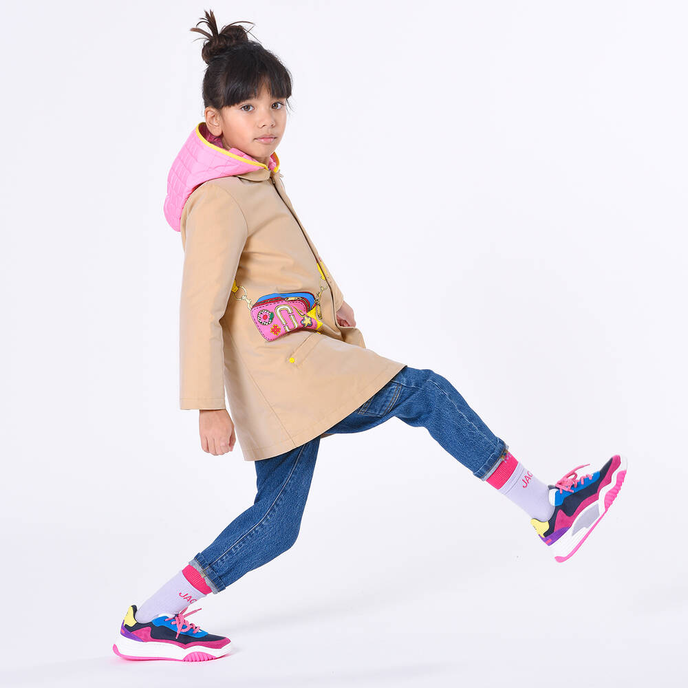 MARC JACOBS-ترينرز قماش بطبعة ملونة للبنات | Childrensalon Outlet
