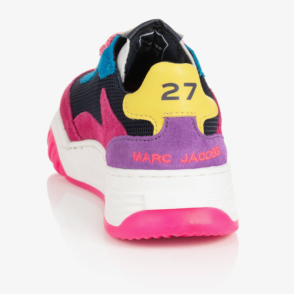 MARC JACOBS - Girls Multicolour Suede Trainers