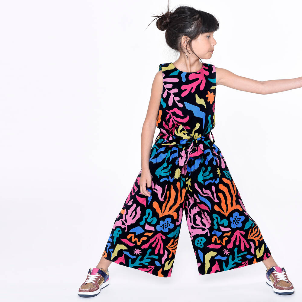 MARC JACOBS-Синий комбинезон с кораллами | Childrensalon Outlet