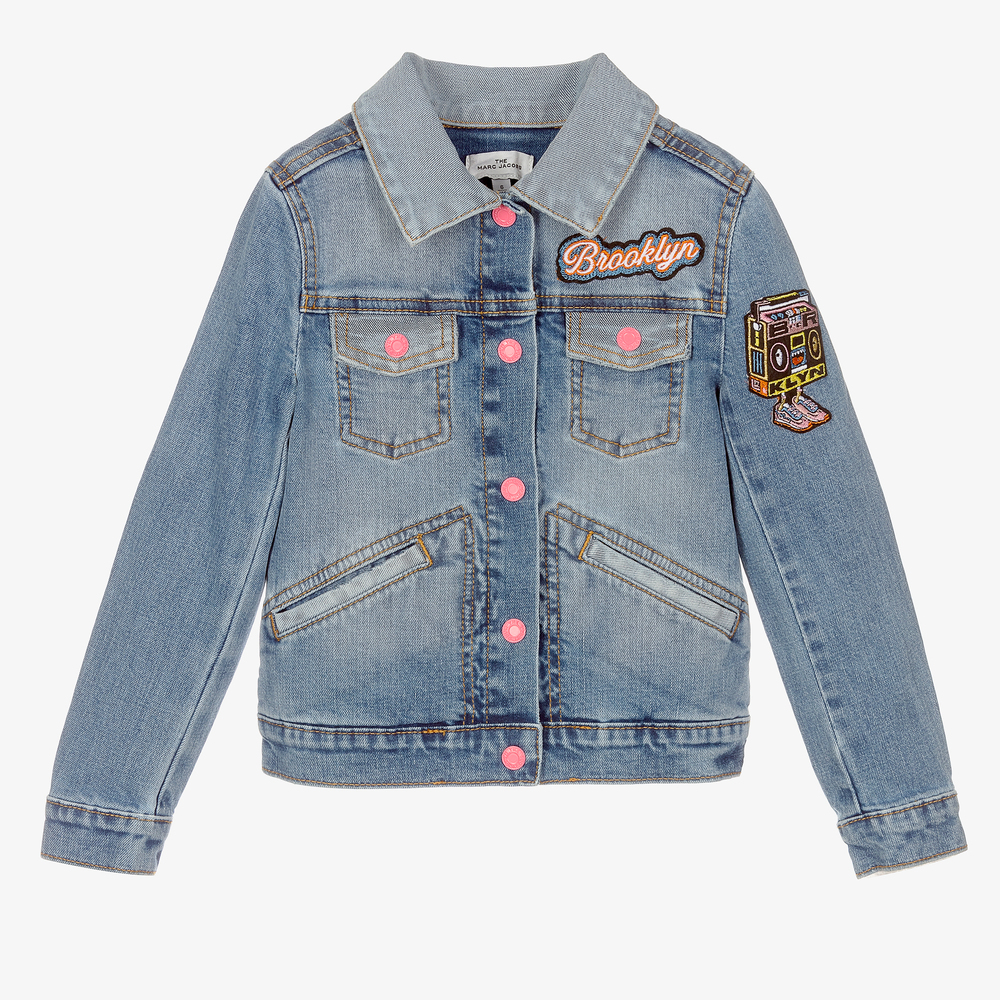 MARC JACOBS - Girls Pale Blue Denim Jacket | Childrensalon