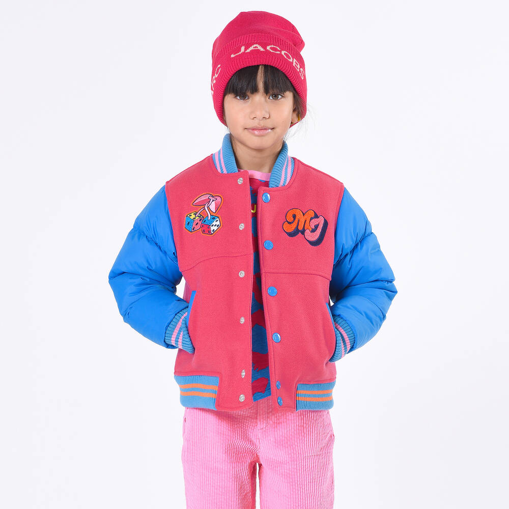 Pink and blue bomber jacket shop