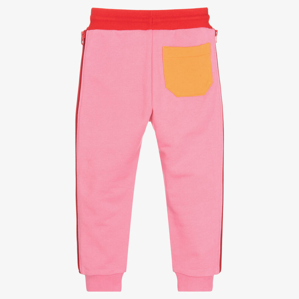 MARC JACOBS-Girls Pink Cotton Joggers | Childrensalon Outlet