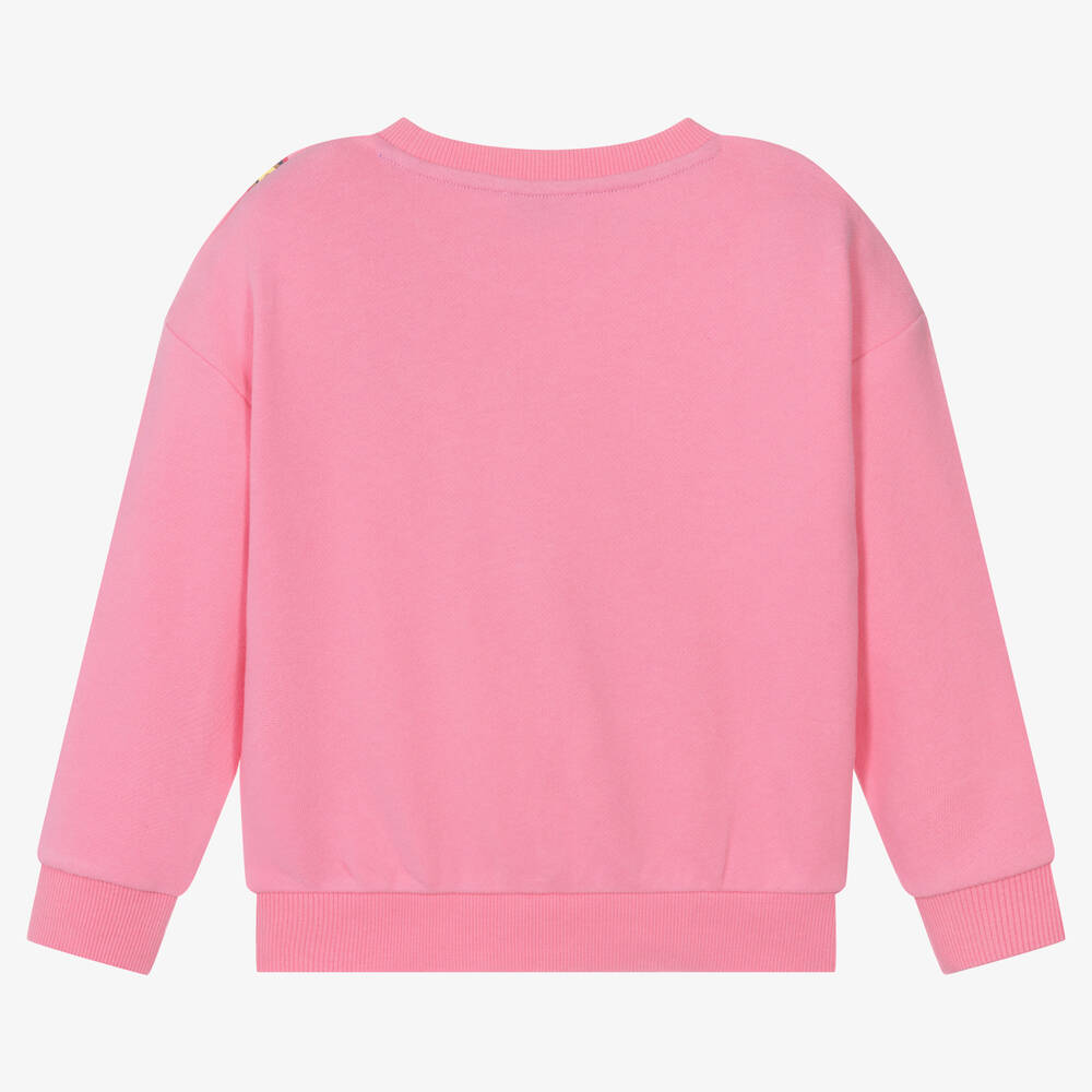 MARC JACOBS-Girls Pink Cotton Sweatshirt | Childrensalon Outlet