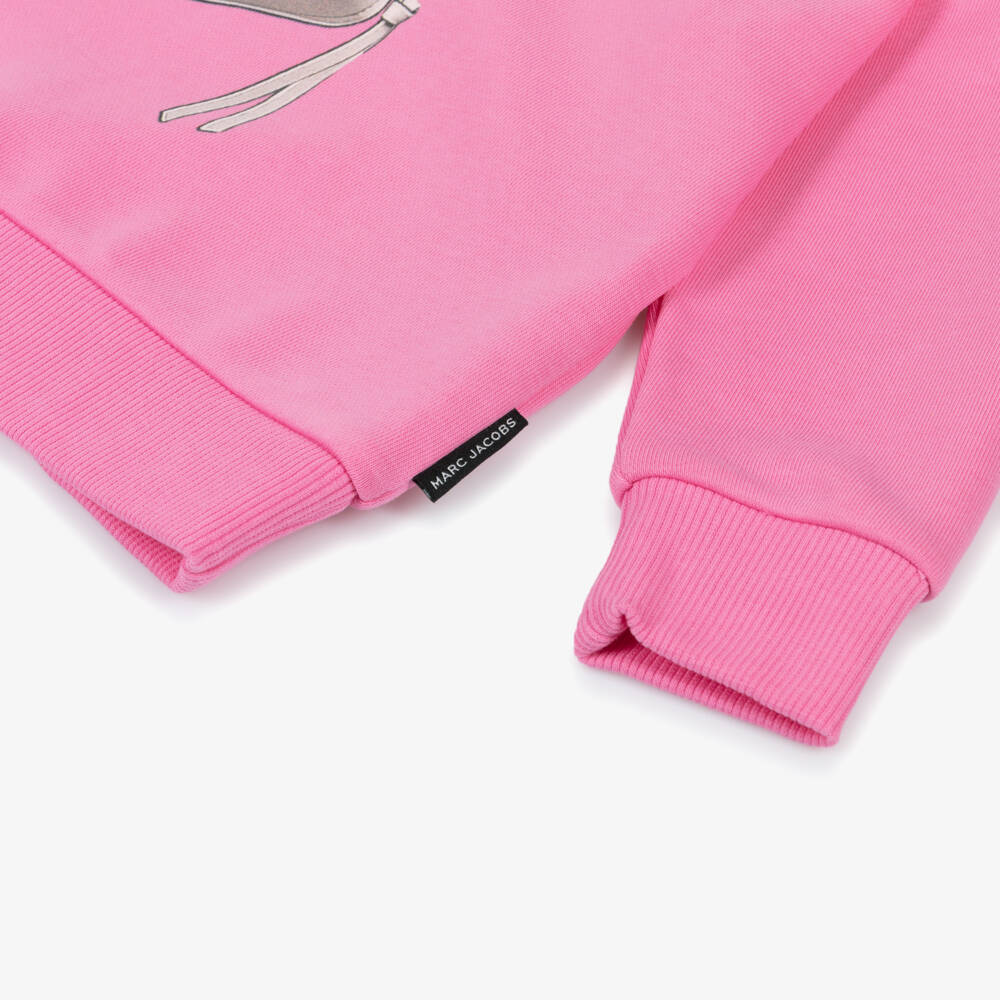 MARC JACOBS-Girls Pink Crossbody Print Hoodie | Childrensalon Outlet