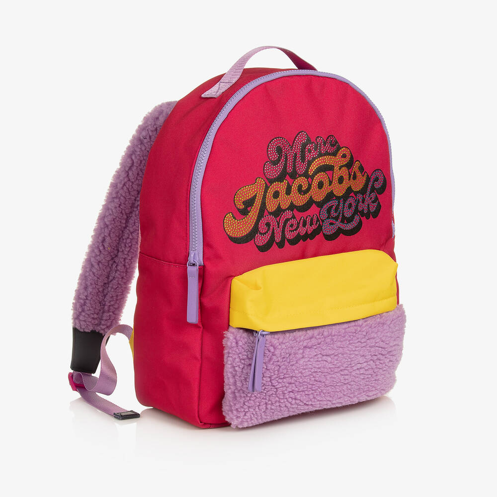 MARC JACOBS-Girls Pink Diamanté Backpack (40cm) | Childrensalon Outlet